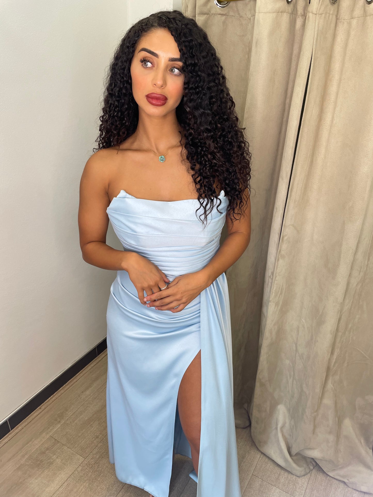 Sbs Zara Drape Gown – Baby Blue