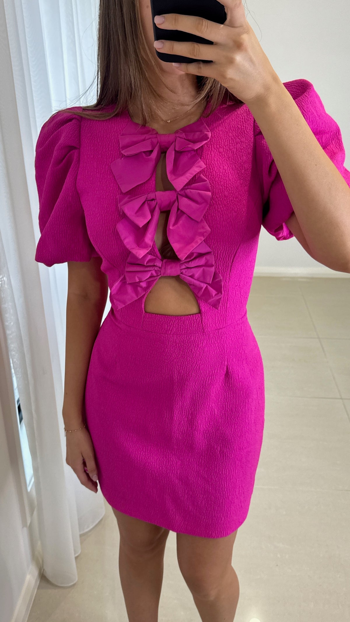 Rebecca Vallance Cecily Mini Dress - Hot Pink