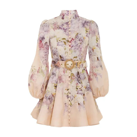 Zimmermann Lyrical Buttoned Mini Dress