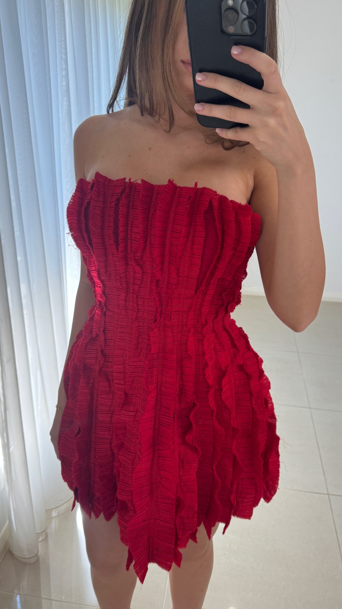 Aje Hybrid Sleeveless Mini Dress - Red