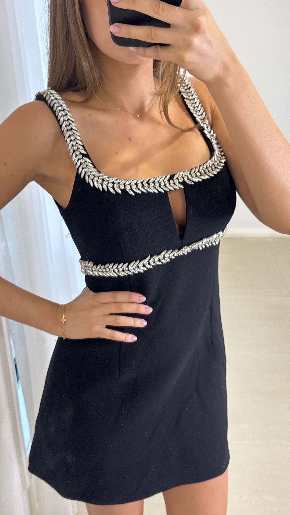 Rebecca Vallance Alpine Mini Dress - Black