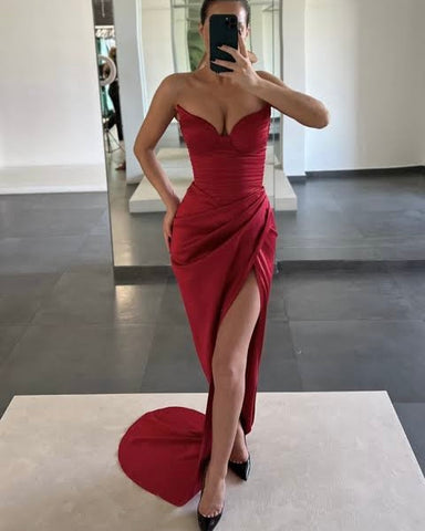 Lia Stublla Red St Tropez Gown
