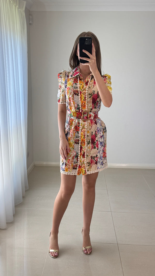 Zimmermann Wonderland Floral Mini Dress