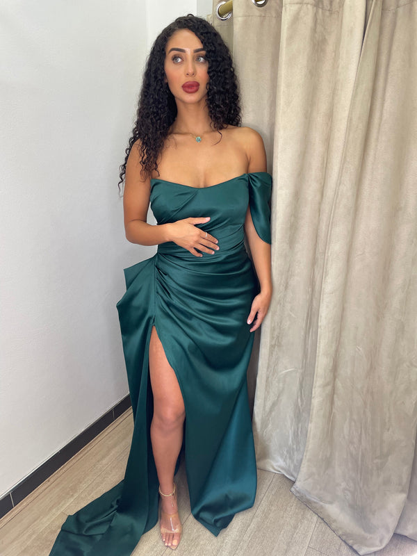 Sbs Amara Off Shoulder Gown - Green