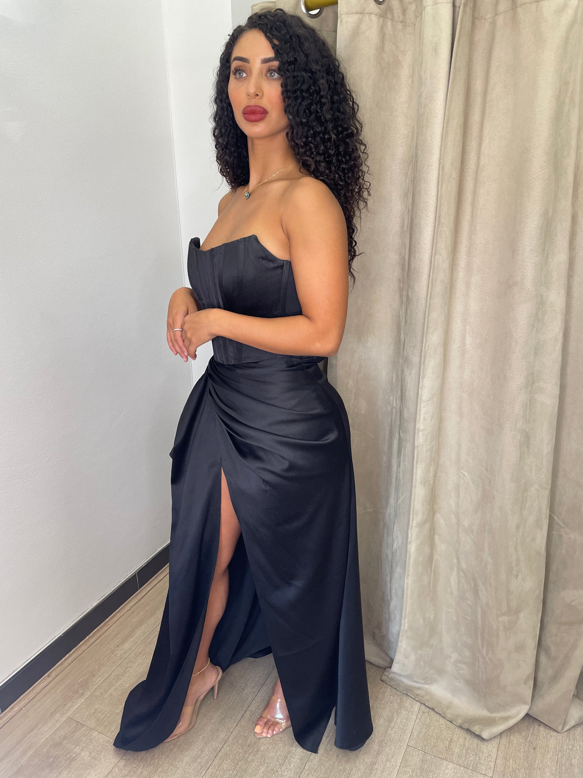 Louise Black Corset Gown