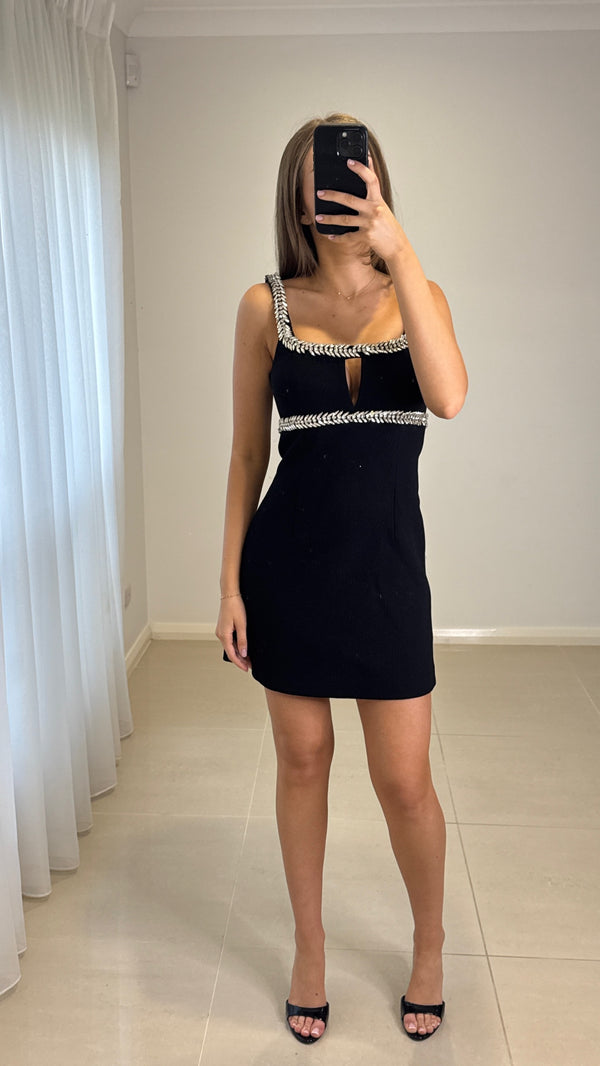 Rebecca Vallance Alpine Mini Dress - Black