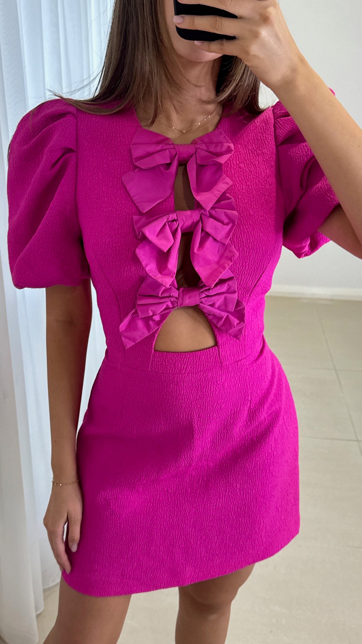 Rebecca Vallance Cecily Mini Dress - Hot Pink