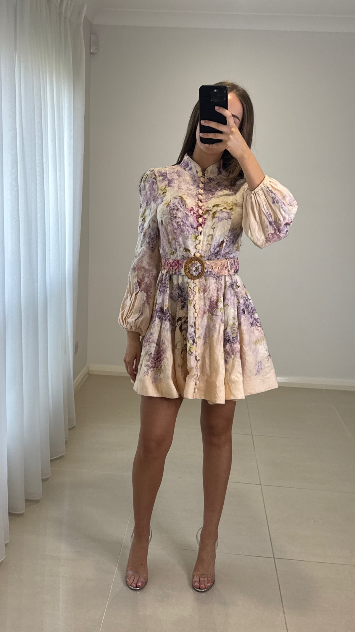 Zimmermann Lyrical Buttoned Mini Dress