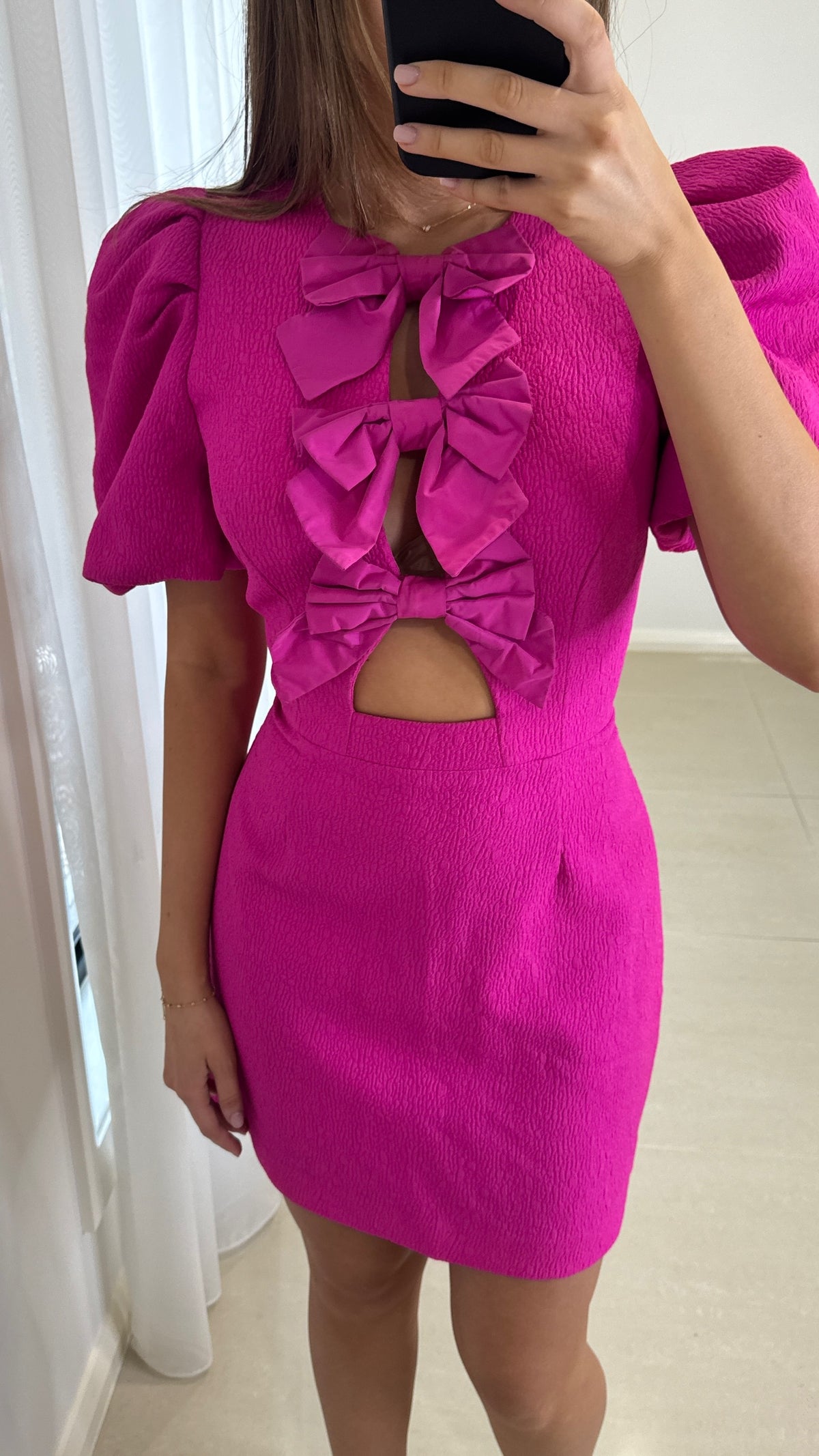 Rebecca Vallance Cecily Mini Dress - Hot Pink