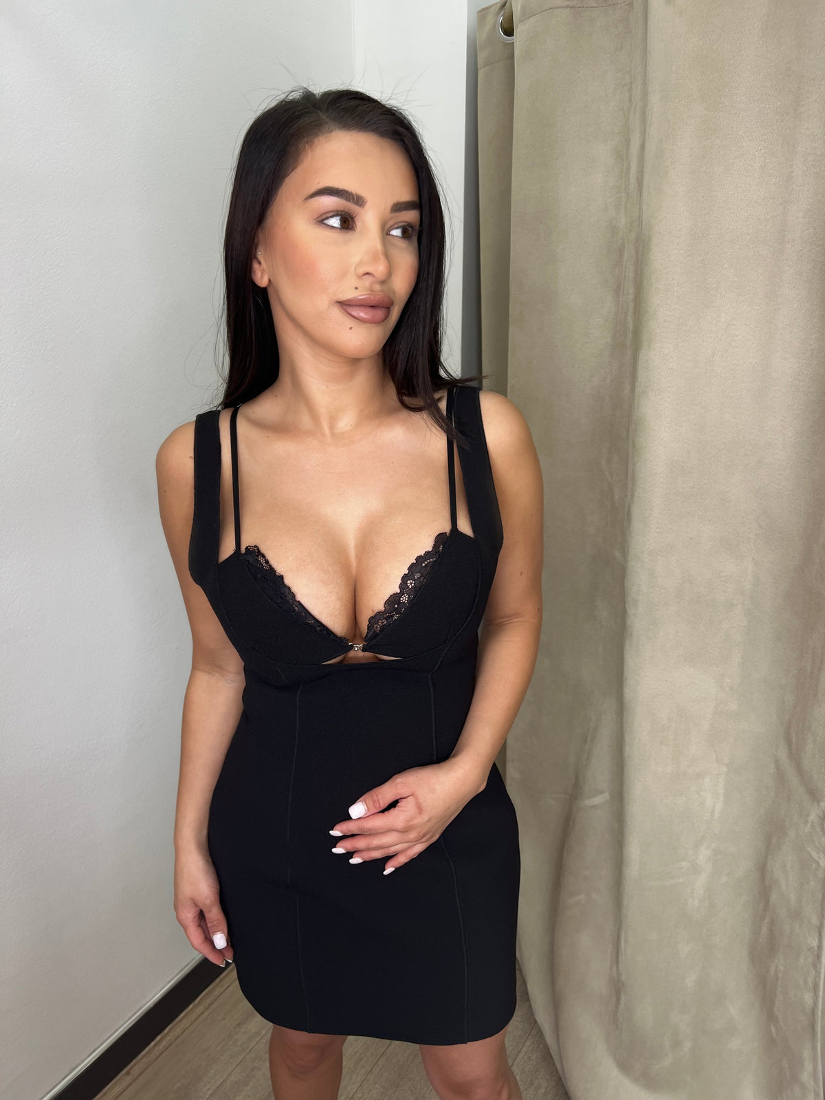 Bec & Bridge Black Mini Dress