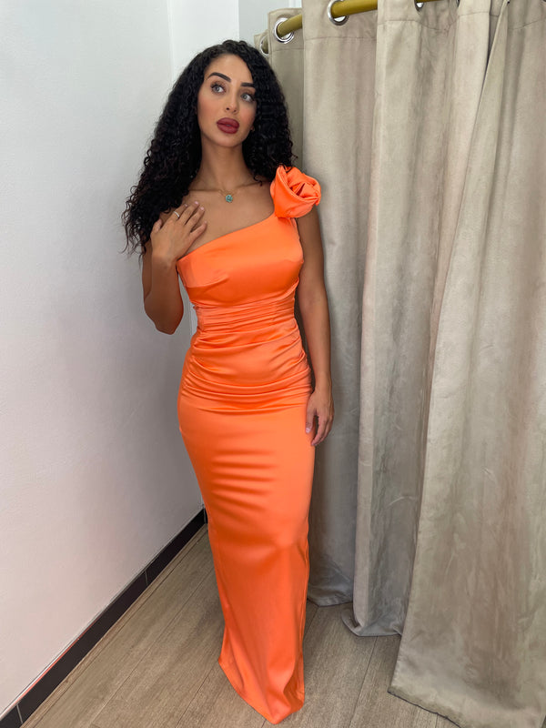 Sbs Rosie Satin Gown – Orange