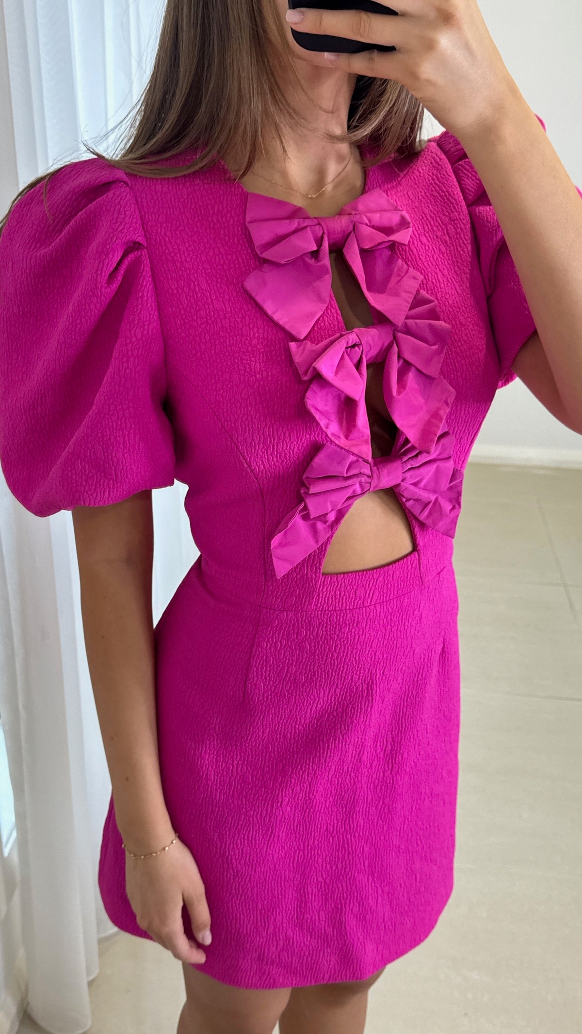 Rebecca Vallance Cecily Mini Dress - Hot Pink