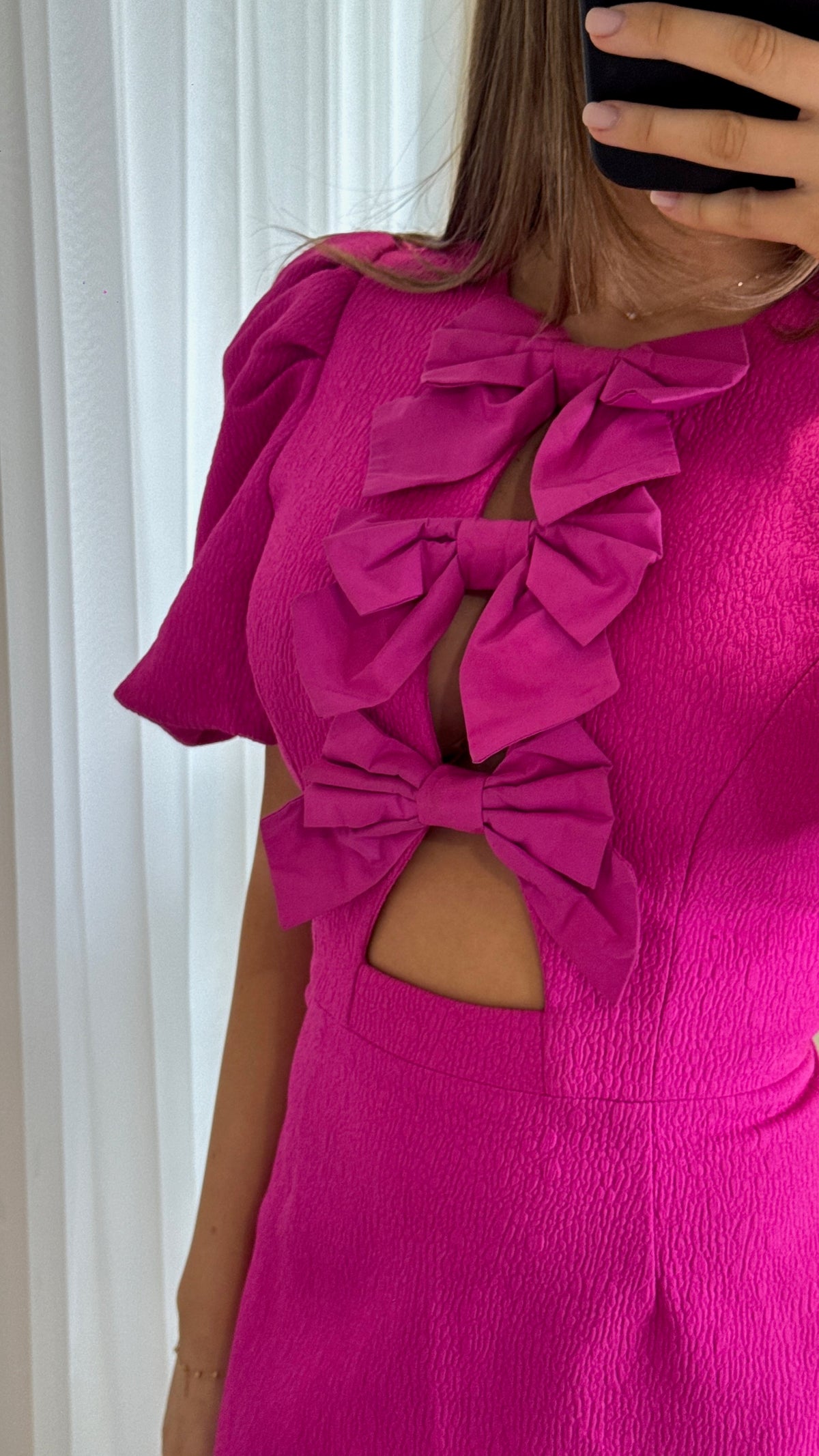 Rebecca Vallance Cecily Mini Dress - Hot Pink