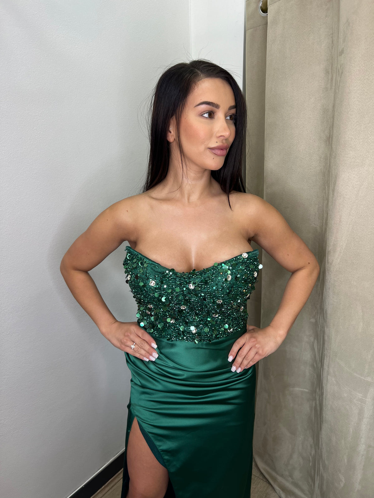 Lolita Gown in Emerald Green