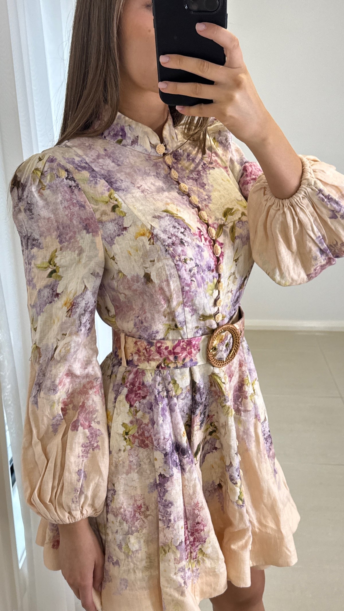 Zimmermann Lyrical Buttoned Mini Dress