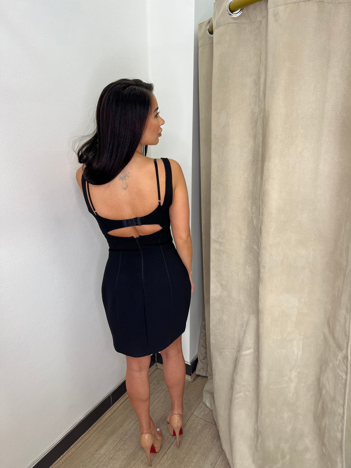 Bec & Bridge Black Mini Dress