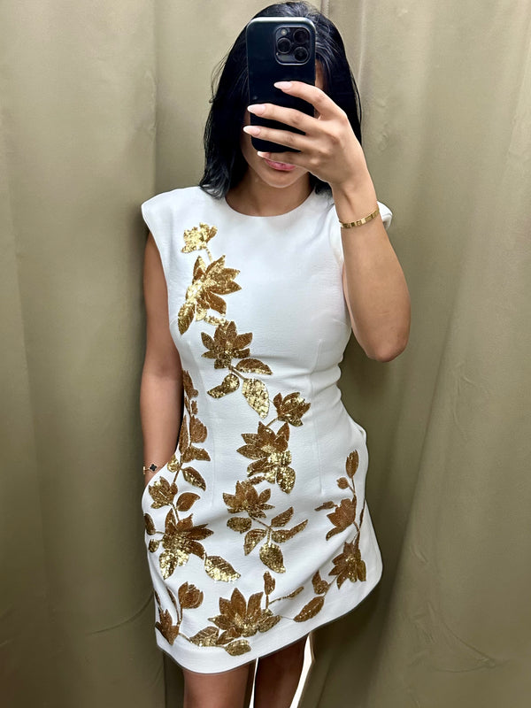 Rebecca Vallance Versailles Mini Dress - White