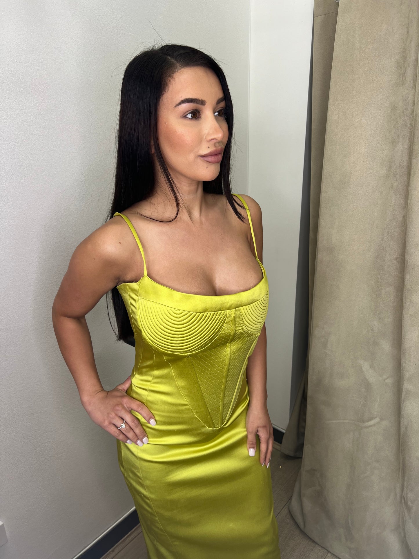 Sbs Dani Olive Green Gown