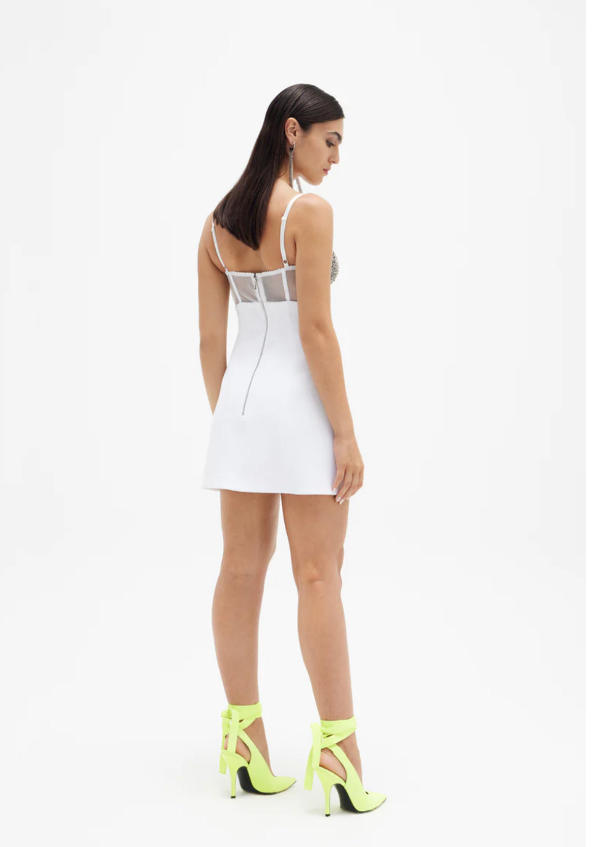 Rachel Gilbert White Hartley Mini Dress