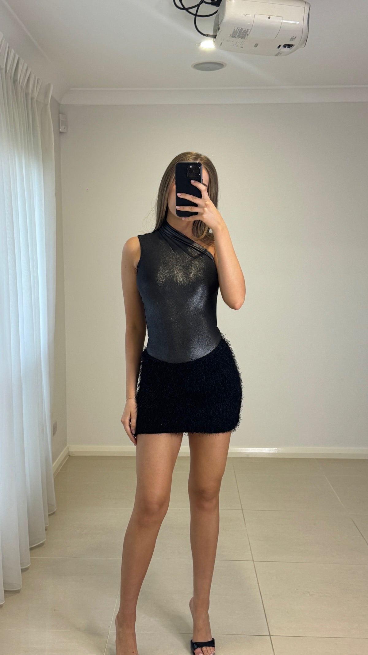 CouCoo Black Sesame Glacier Bodysuit Set - Black Grey
