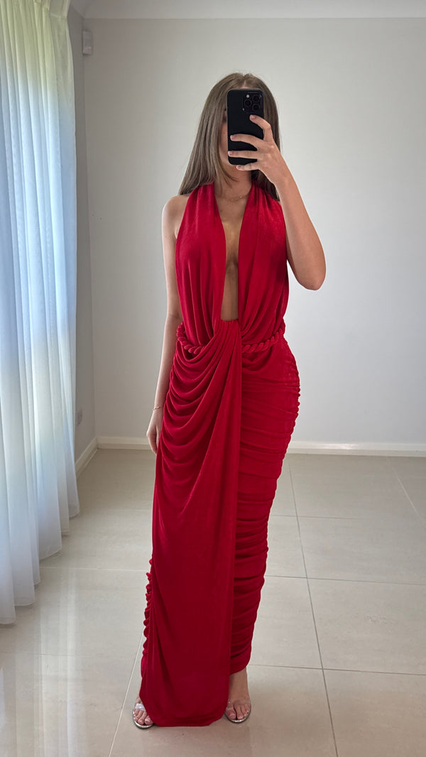 BBX Londres Gown - Strawberry Red