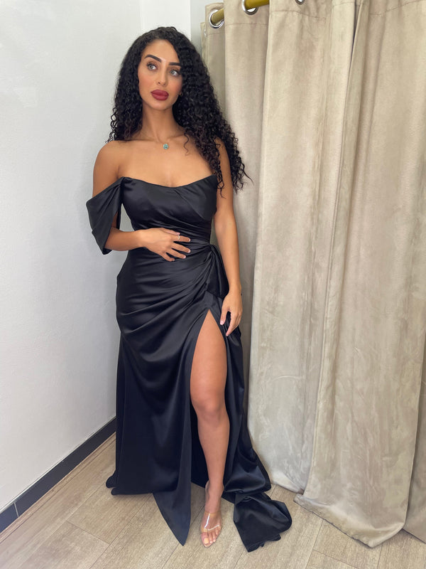Sbs Amara Off Shoulder Gown - Black