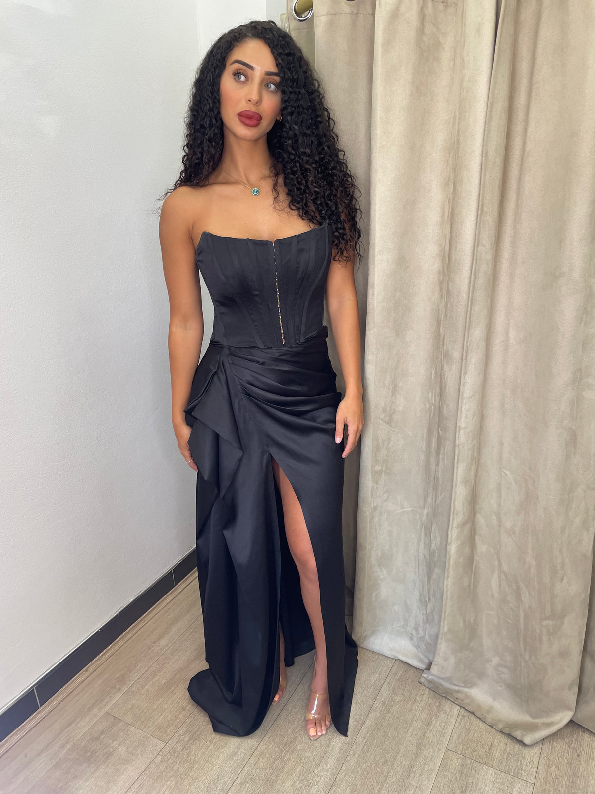 Louise Black Corset Gown