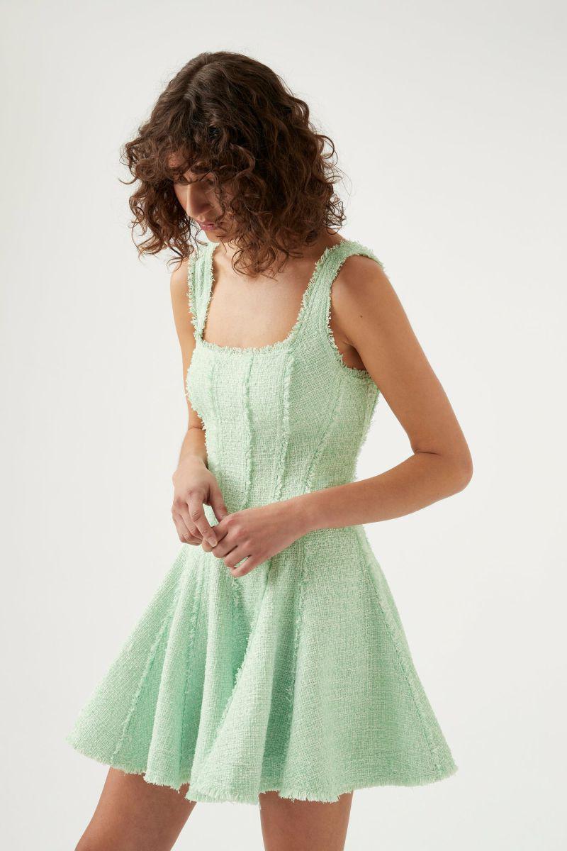 Aje Anais Boucle Mini Dress