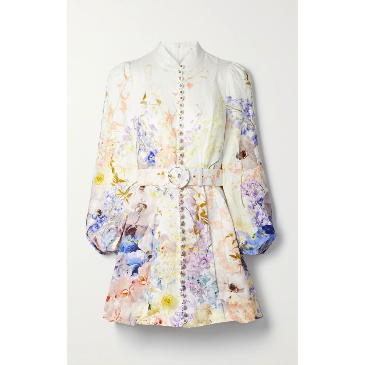 Zimmermann Rhythmic Buttoned Mini Dress