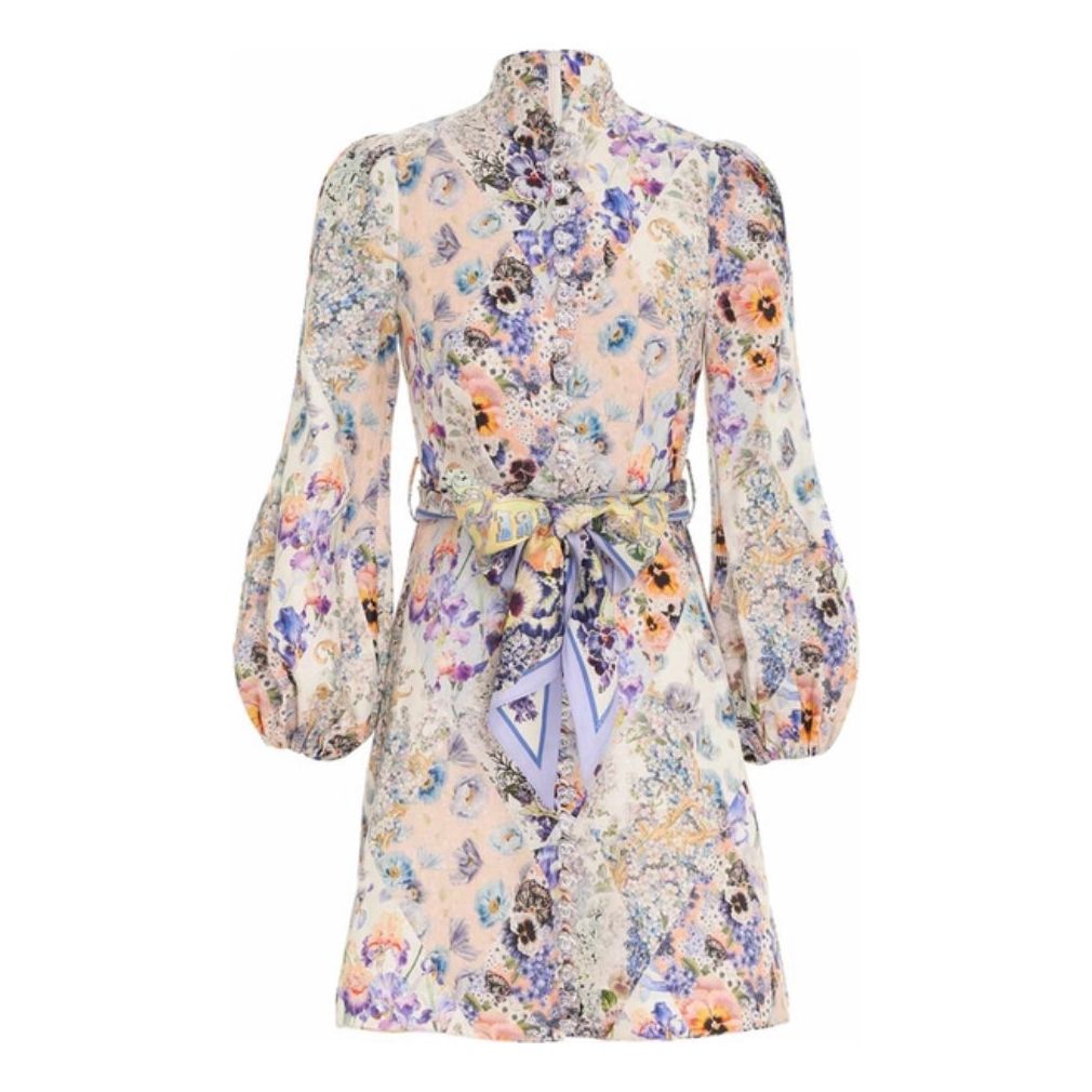 Zimmermann Tama Belted Mini Dress