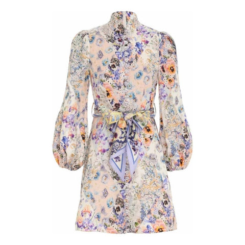 Zimmermann Tama Belted Mini Dress