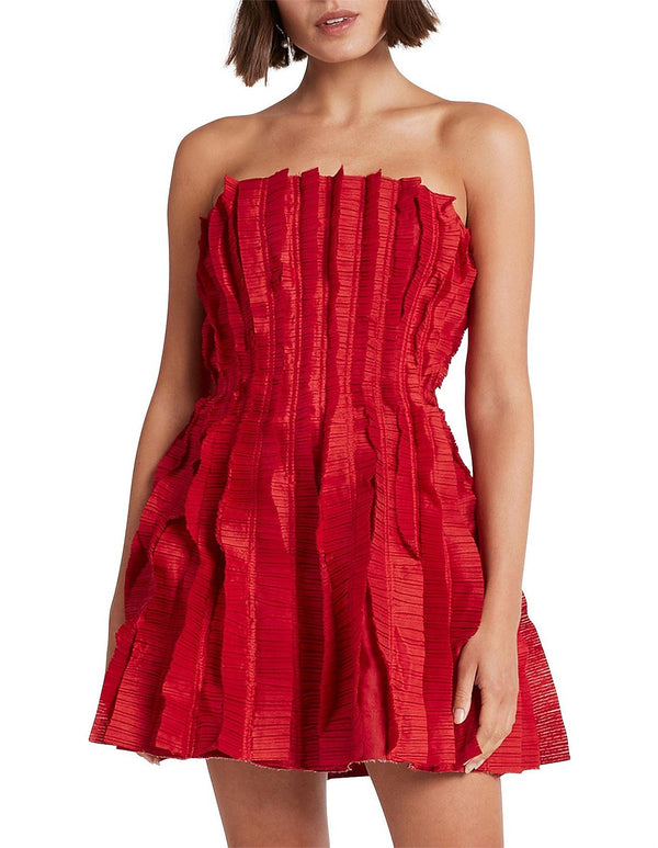 Aje Hybrid Sleeveless Mini Dress - Red