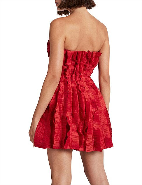 Aje Hybrid Sleeveless Red Mini Dress