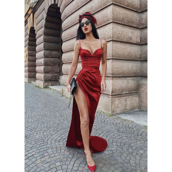 Lia Stublla Heart Gown – Red