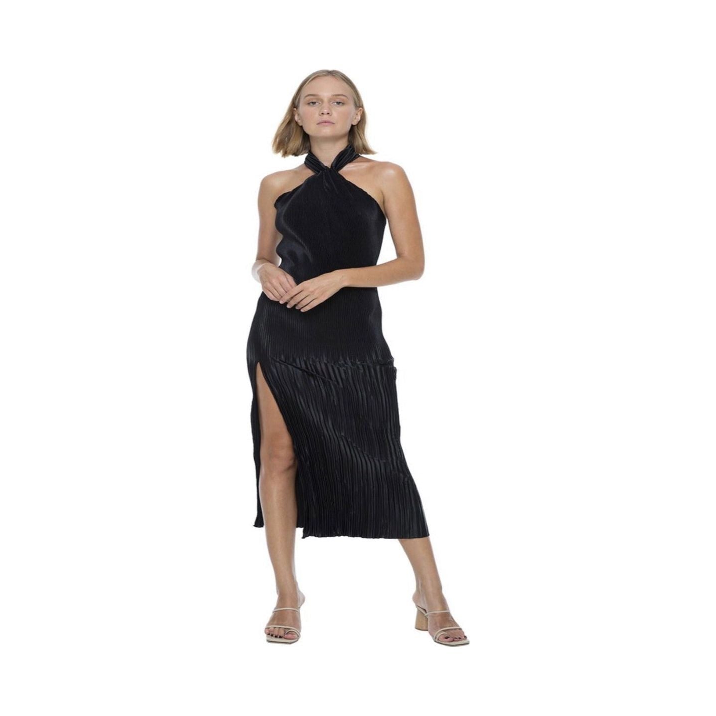 L’IDEE Soiree Midi Dress – Black