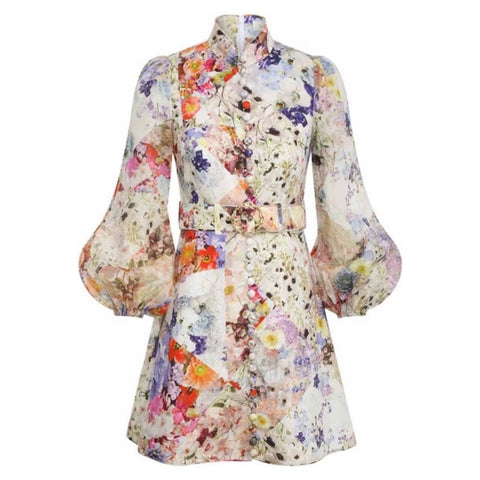 Zimmermann Prima Belted Mini Dress
