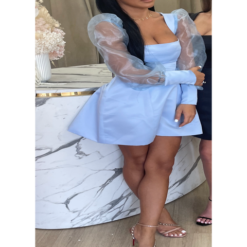 Chloe Baby Blue Mini Dress