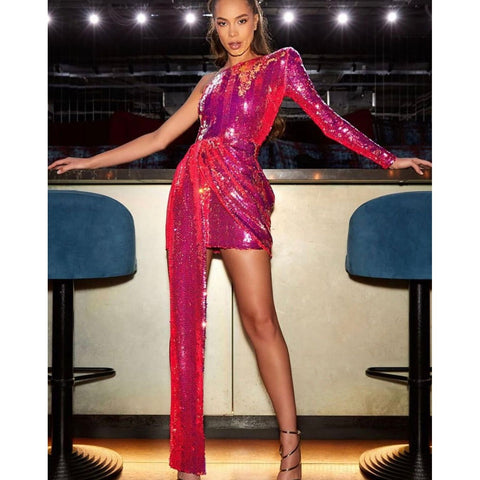 Nadine Merabi Celina Pink Mini Dress