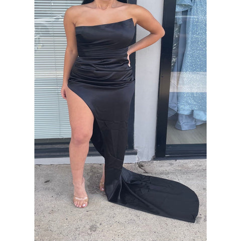 Lia Stublla Black Capri Gown