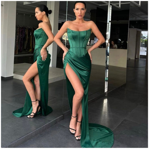 Lia Stublla Pia Emerald Green Gown