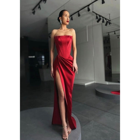 Lia Stublla Red Elle Gown